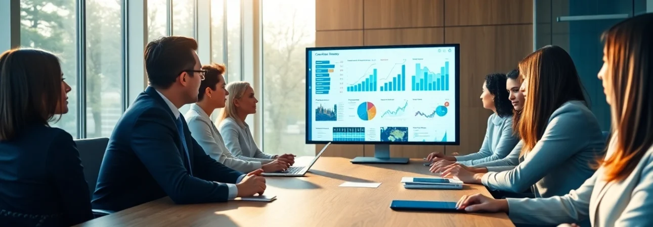 Analyze competitive intelligence strategies in a modern business meeting environment.