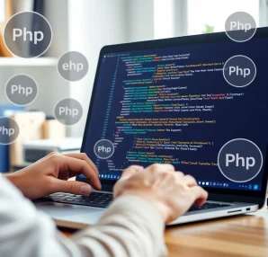 Explore php enumerations displayed on computer screen in a bright coding environment.