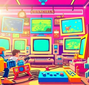 Play nostalgic characters and screens from dos games online in an energetic arcade setting.