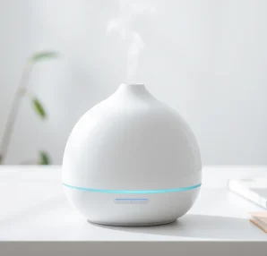 Enhancing air quality with a stylish USB Air Humidifier Diffuser on a modern desk.