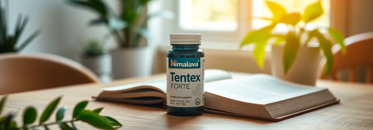 Discover how टेंटेक्स फोर्ट कितने दिन में असर दिखाता है by examining the Himalaya Tentex Forte tablet's natural setting.