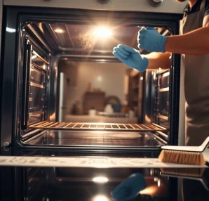 Oven cleaning dubai professional cleaning service demonstrating a sparkling clean oven.