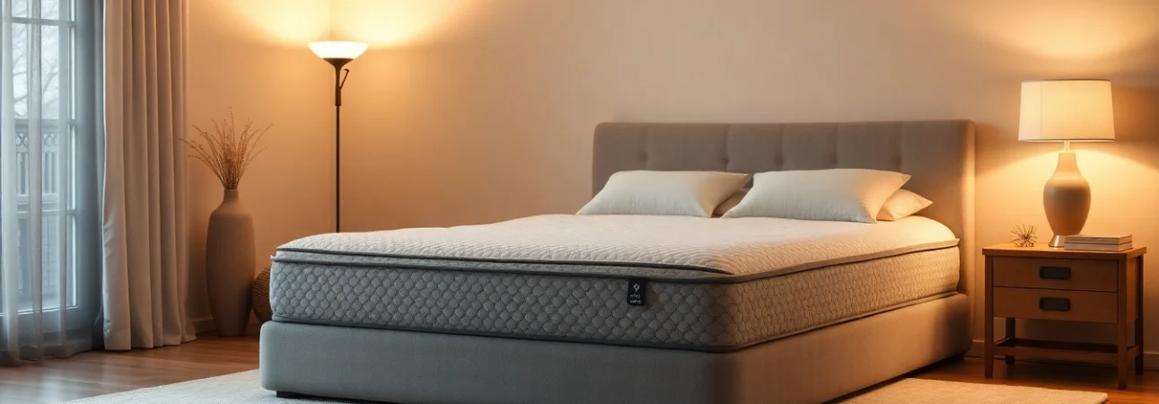 Materassi ergonomici che offrono comfort e supporto perfetto, evidenziando il design moderno e accattivante.