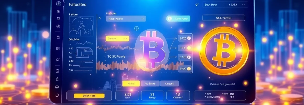 Flash Bitcoin free generator showcasing modern interface and blockchain elements.