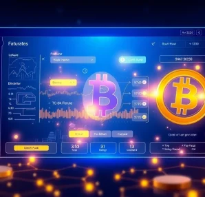 Flash Bitcoin free generator showcasing modern interface and blockchain elements.