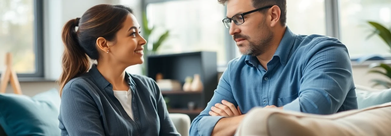 Supporting individuals experiencing depression through compassionate therapy sessions.