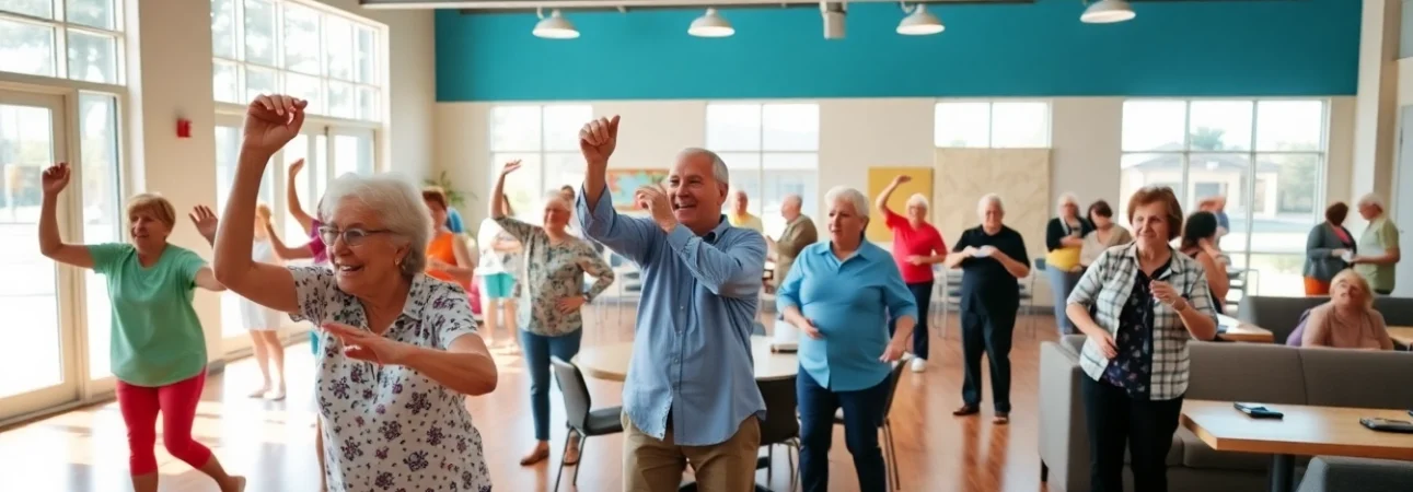 Explore community activities at the heritage senior center henderson nv with diverse seniors engaged in fun events.